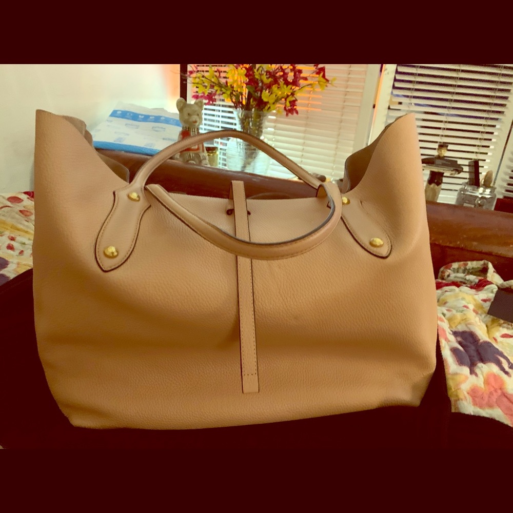 BRAND NEW Annabel Ingall open pebbled leather tote
